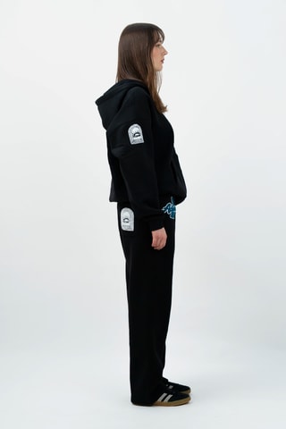 Felpa oversize con cappuccio The Court - Nero