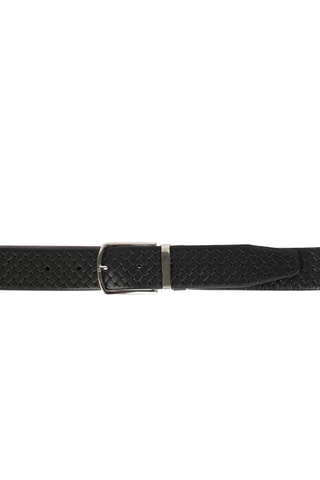 Ceinture en cuir Ponce - Marron et noir