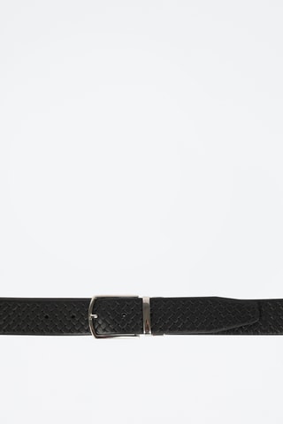 Ceinture en cuir Ponce - Marron et noir