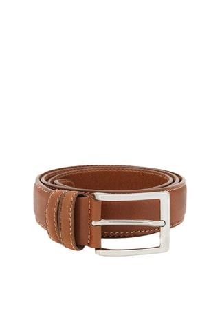 Ceinture en cuir Mini Mario - Marron