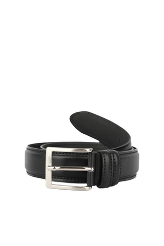 Ceinture en cuir Mario - Noir