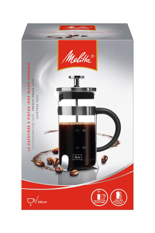 Roestvrijstalen en Borosilicaatglazen Koffiezetapparaat - 350 ml