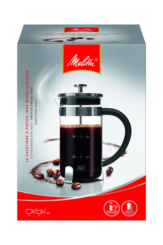 Roestvrijstalen en Borosilicaatglazen Koffiezetapparaat - 1 l