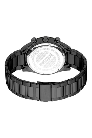 Montre à quartz en acier - Chronographe - Noir