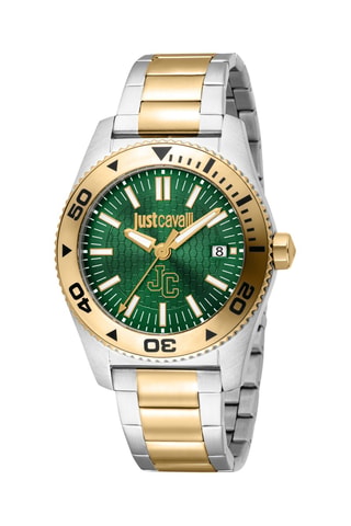 Montre à quartz en acier - Argenté et doré