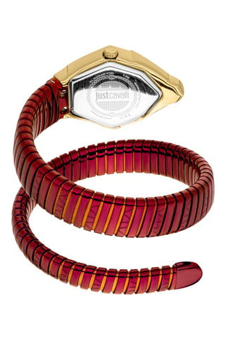 Stalen Quartz Horloge - Rood en Goudkleurig