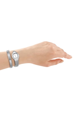 Stalen Quartz Horloge - Zilverkleurig