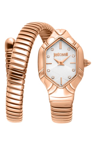 Stalen Quartz Horloge - Roségoudkleurig