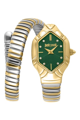 Stalen Quartz Horloge - Zilverkleurig en Goudkleurig