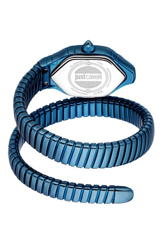 Stalen Quartz Horloge - Blauw