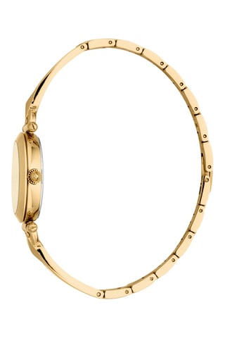 Montre à quartz en acier - Doré