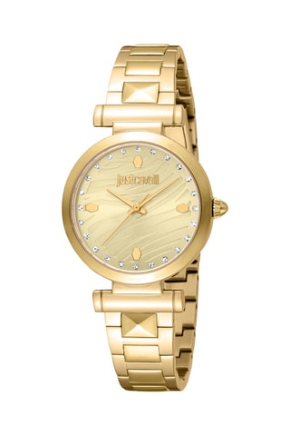 Montre à quartz en acier - Doré