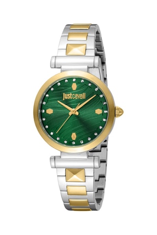 Montre à quartz en acier - Argenté et doré