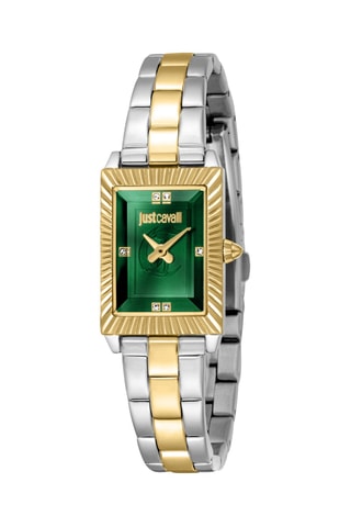 Montre à quartz en acier - Argenté et doré