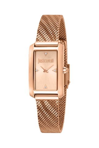Montre à quartz en acier - Doré rose