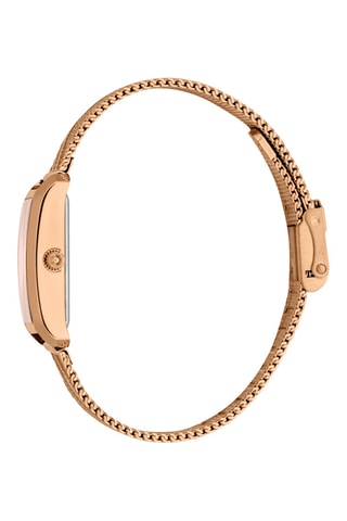 Montre à quartz en acier - Doré rose