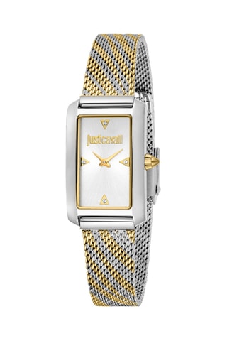 Montre à quartz en acier - Argenté et doré