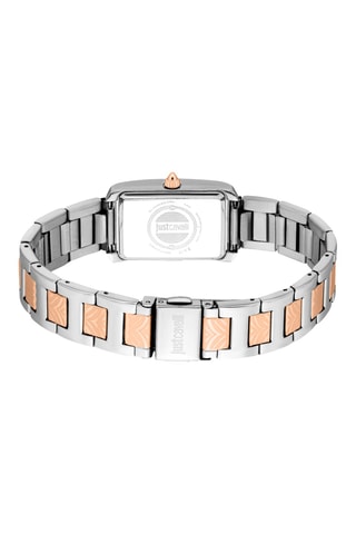 Montre à quartz en acier - Argenté et doré rose