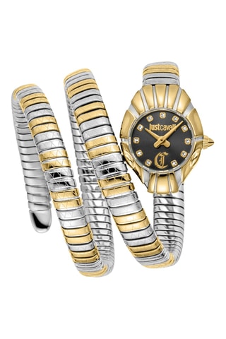 Stalen Quartz Horloge - Zilverkleurig en Goudkleurig