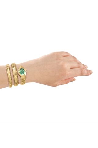 Stalen Quartz Horloge - Goudkleurig