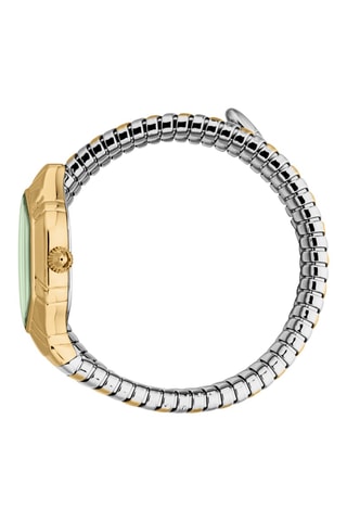 Stalen Quartz Horloge - Zilverkleurig en Goudkleurig