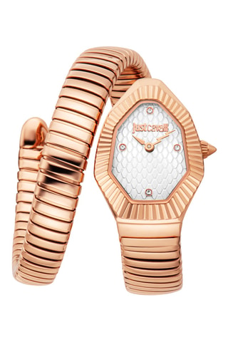 Stalen Quartz Horloge - Roségoudkleurig