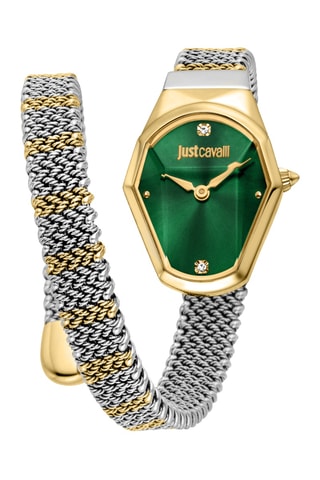 Stalen Quartz Horloge - Zilverkleurig en Goudkleurig