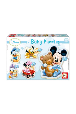 5 mini puzzles bébés Mickey Disney - 20 pièces - Dès 2 ans