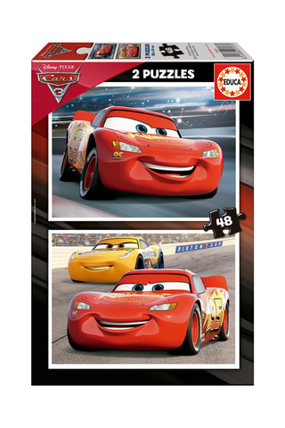 2 puzzles Cars 3 - 2 x 48 pièces - Dès 4 ans