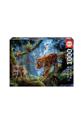 Puzzle tigres dans la jungle - 1000 pièces - Dès 14 ans