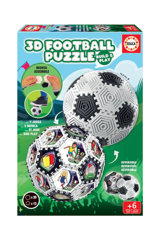 Puzzle 3D Ballon de football réversible - 32 pièces - Dès 6 ans