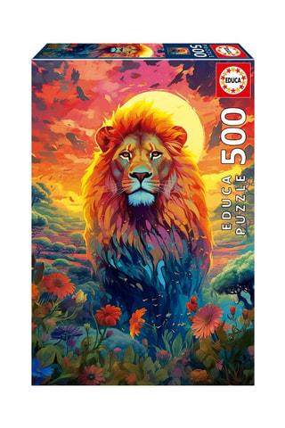 Puzzle Regard majestueux du lion - 500 pièces