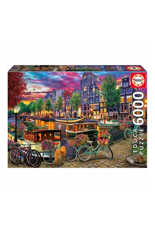 Puzzle Vélos à Amsterdam - 6000 pièces