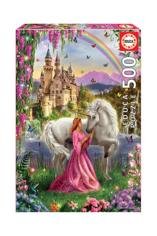 Puzzle Fée et Licorne - 500 pièces - Dès 11 ans