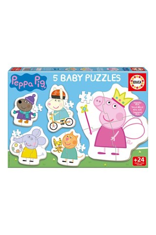 5 puzzles Peppa Pig - 20 pièces - Dès 2 ans