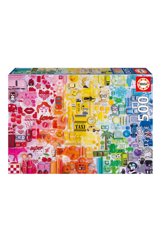 Puzzle Collage di colori - 500 pezzi - Da 11 anni