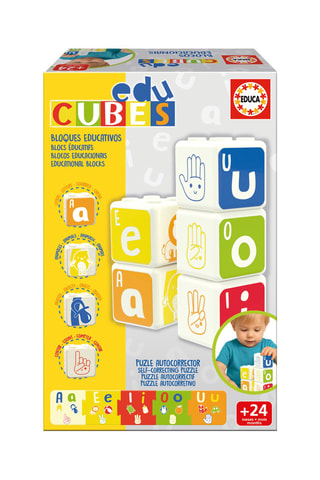 Jeu éducatif cubes avec lettres - Dès 2 ans