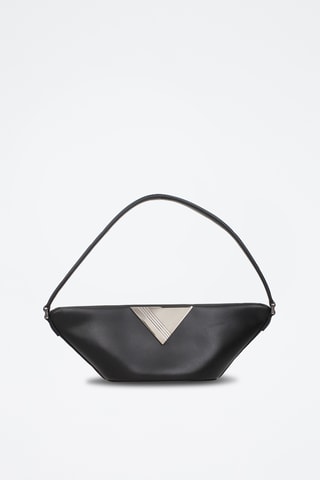 Sac à main en cuir - Noir - The Attico