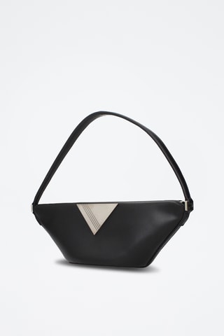 Sac à main en cuir - Noir - The Attico
