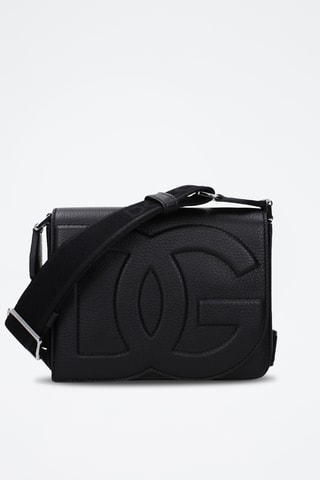 Sac bandoulière en cuir - Noir - Dolce&Gabbana