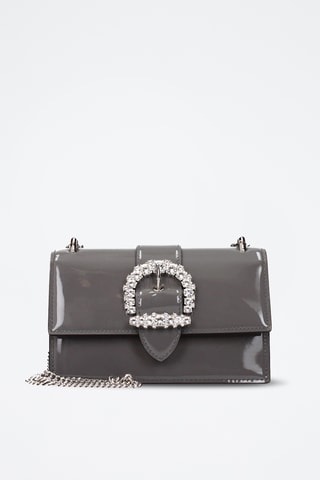 Sac porté épaule en cuir - Gris - Jimmy Choo