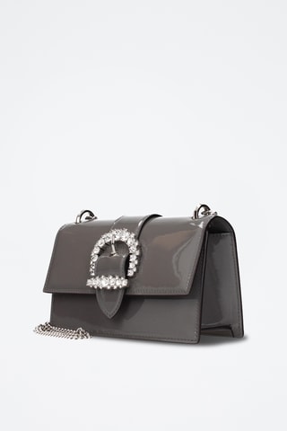 Sac porté épaule en cuir - Gris - Jimmy Choo