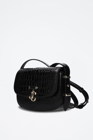 Sac bandoulière en cuir - Noir - Jimmy Choo