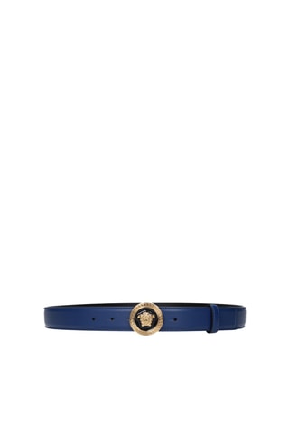 Ceinture en cuir - Bleu - Versace