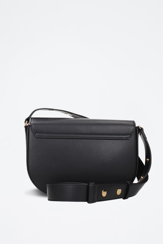 Sac bandoulière en cuir Virtus - Noir - Versace