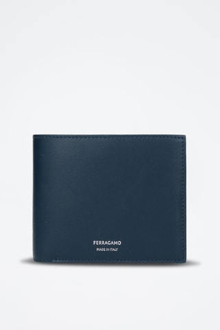 Portefeuille en cuir - Bleu - Ferragamo