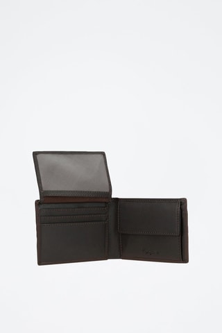 Portefeuille en cuir Staple - Marron
