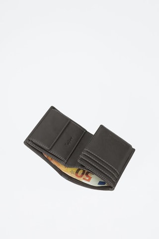 Portefeuille en cuir Marshal - Gris
