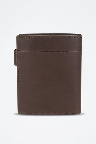 Portefeuille en cuir Staple - Marron