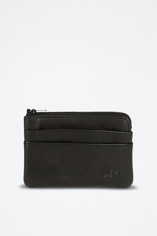 Porte-cartes en cuir - Noir